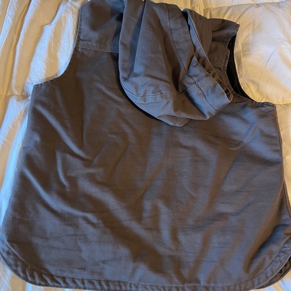 Brand New Carhartt Mauve Hooded Vest Taupe Gray - Picture 5 of 8